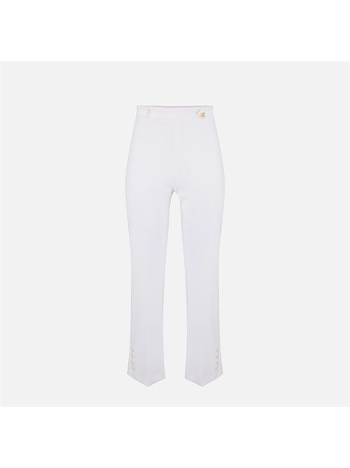 Pants woman ivory ELISABETTA FRANCHI | PA16861E2/360